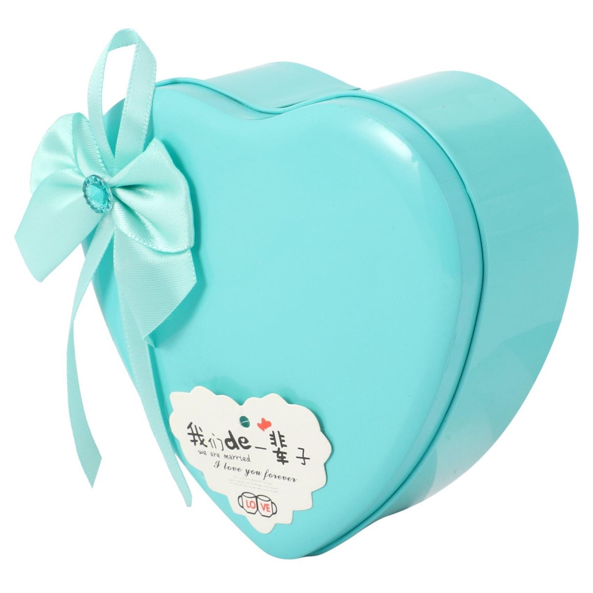 11Pcs/Box Soap Flower Heart Shape-Blue