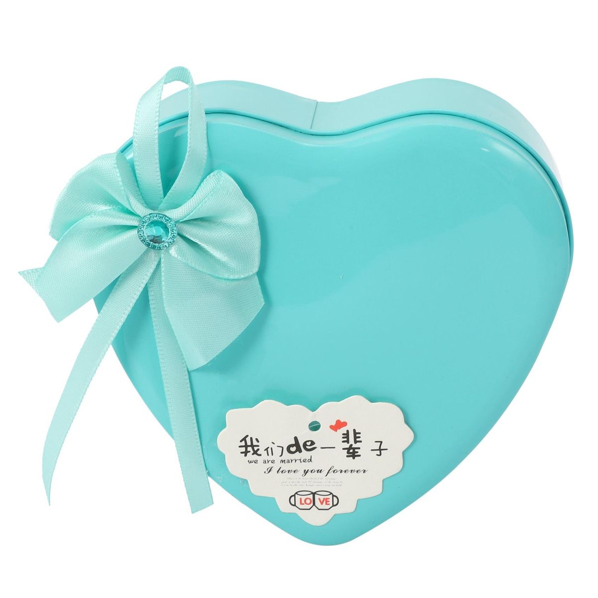 11Pcs/Box Soap Flower Heart Shape-Blue