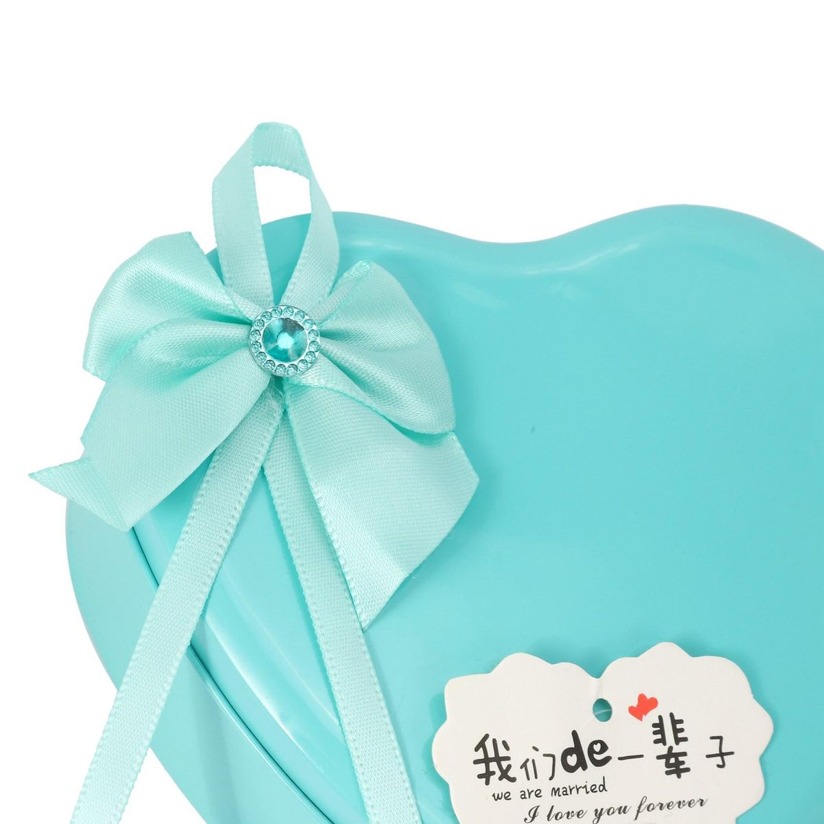 11Pcs/Box Soap Flower Heart Shape-Blue