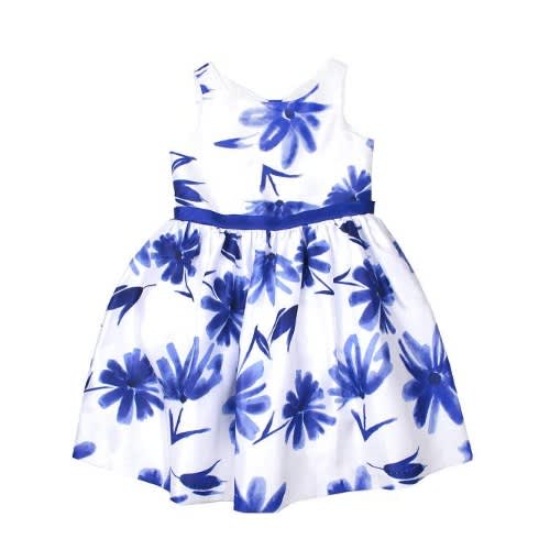Wonder Nation Floral Shantung & Tulle Girls Party Dress