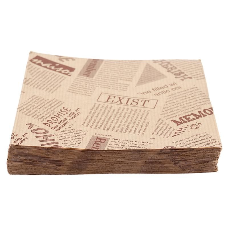 100pcs 12x12cm Sandwich Donut Bread Bag Doughnut Paper Bags Oilproof Bread Craft Food Packing Kraft