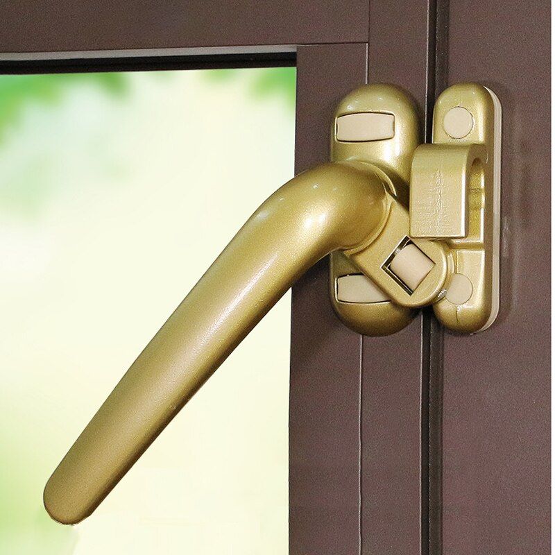 Aluminum Alloy Window Drive Knob Lock Plastic Steel Latch Sliding Door Handle