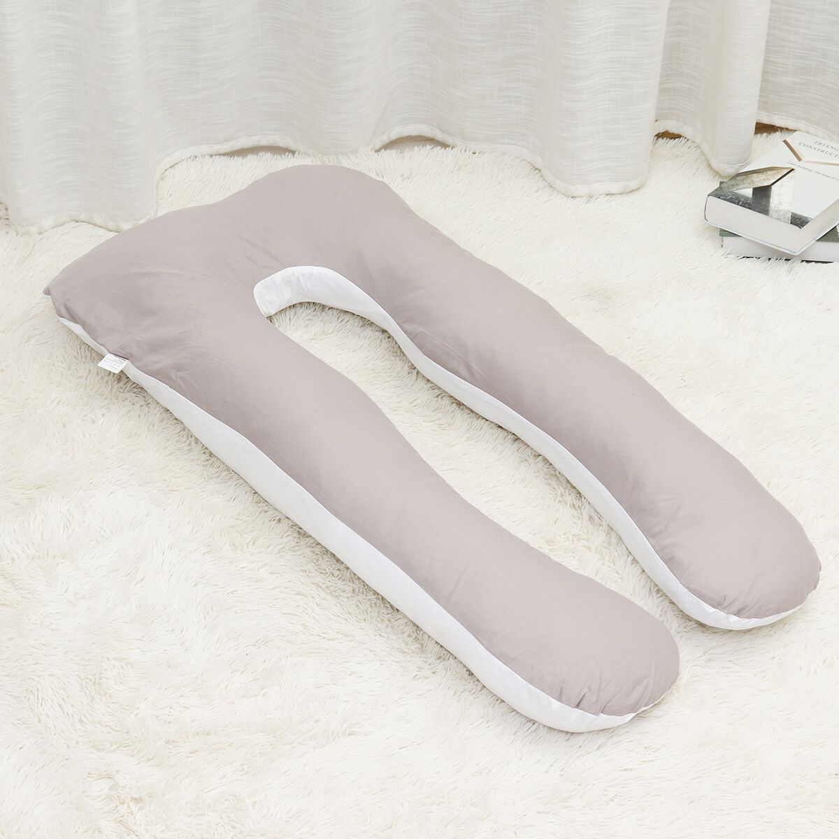 70*130 Cm Multi-purpose Pure Cotton U Shape Pillow Pregnancy Nursing Pillow Washable Pregnant Women U Shape Cushion For Mother Baby Feeding A