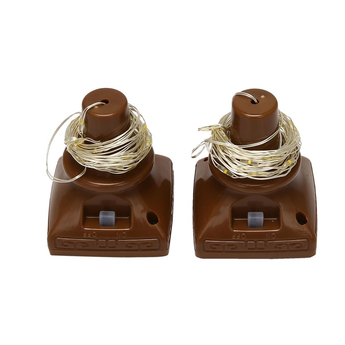 Solar Powered Lights 20 LED Copper Cork Lights for DIY Wedd