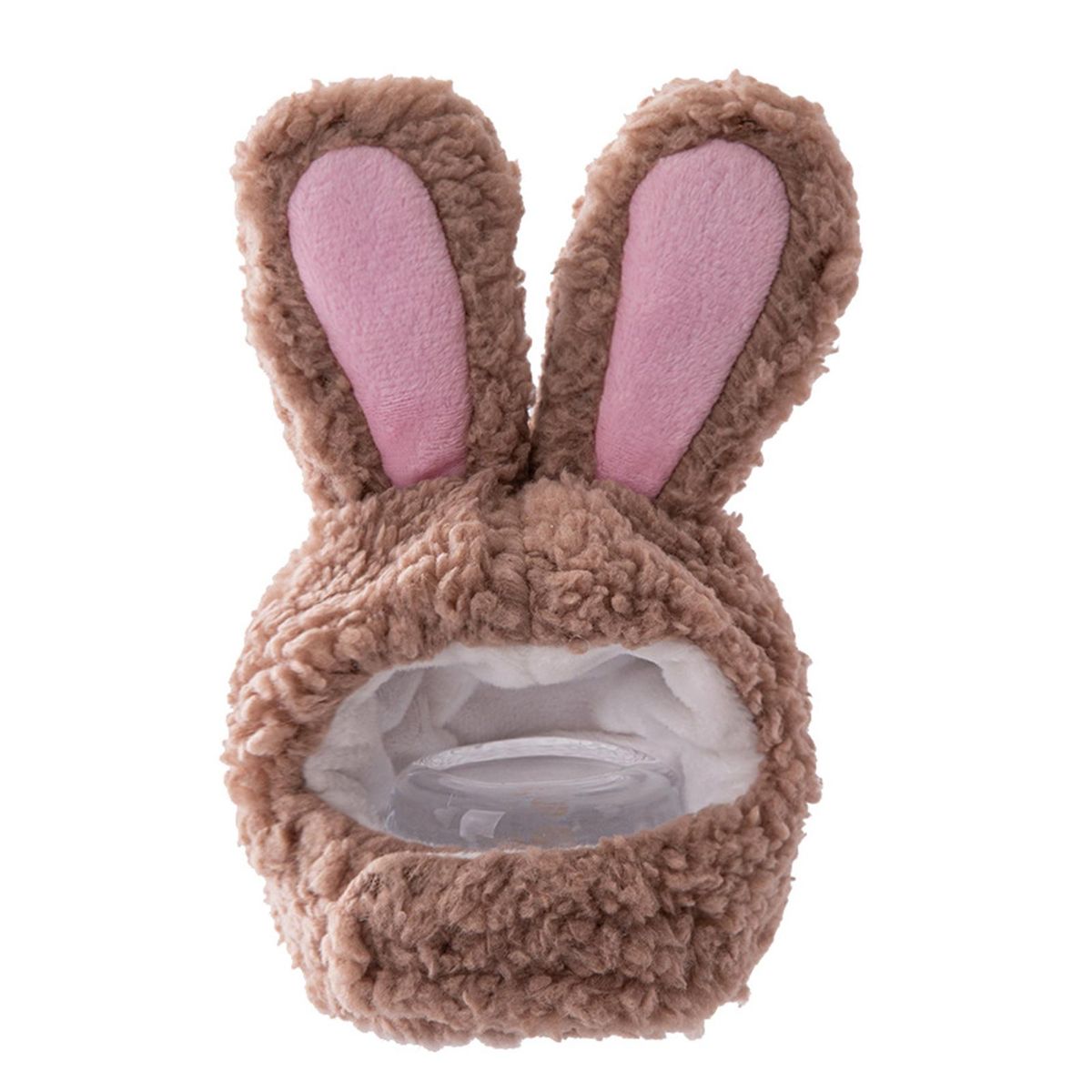Cat Headwear Bunny Ears Hat Plush Cat Headgear Coffee