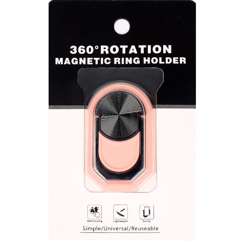 360 Rotation Magnetic Rine Holder- Pink