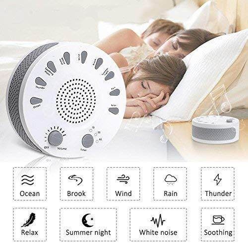 White Noise Sleep Instrument Baby Sleep Soothers Portable Sleep Sound Therapy Machine Home Office