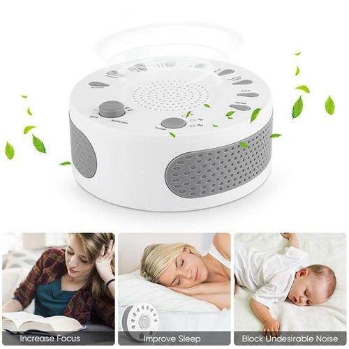 White Noise Sleep Instrument Baby Sleep Soothers Portable Sleep Sound Therapy Machine Home Office