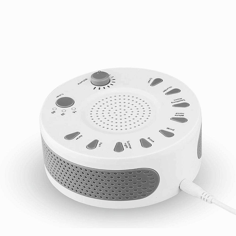 White Noise Sleep Instrument Baby Sleep Soothers Portable Sleep Sound Therapy Machine Home Office