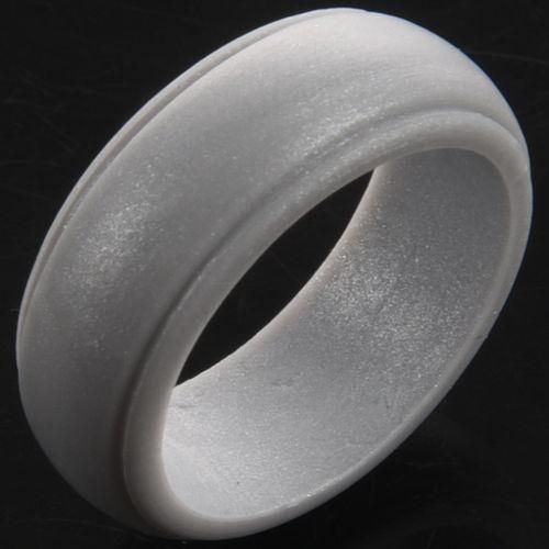 8Mm Popular Gold Silver Black Men Silicone Cool Rings Women