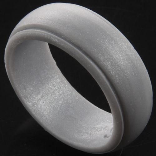 8Mm Popular Gold Silver Black Men Silicone Cool Rings Women