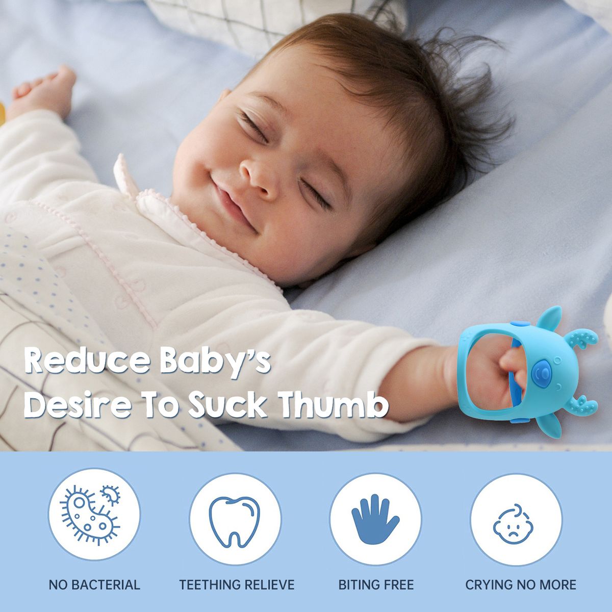 Baby Teether Deer Teething Mitten Baby Teething Glove
