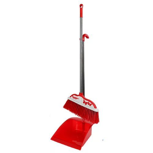 Anti Dust Broom And Packer Set- RED