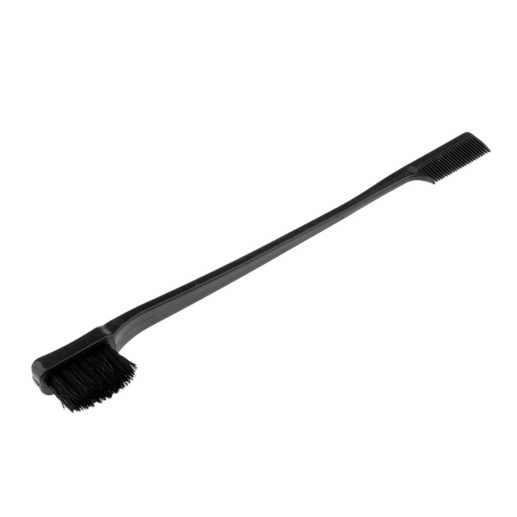 Soft Edge Control Hair Brush Trimming Grooming Comb For Natural Black