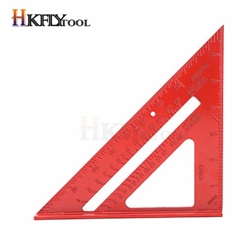 7 Inch Aluminum Alloy Measuring Ruler Speed Square Roofing