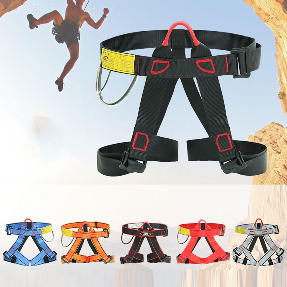 Climbing Harness Half Body Caving Professional