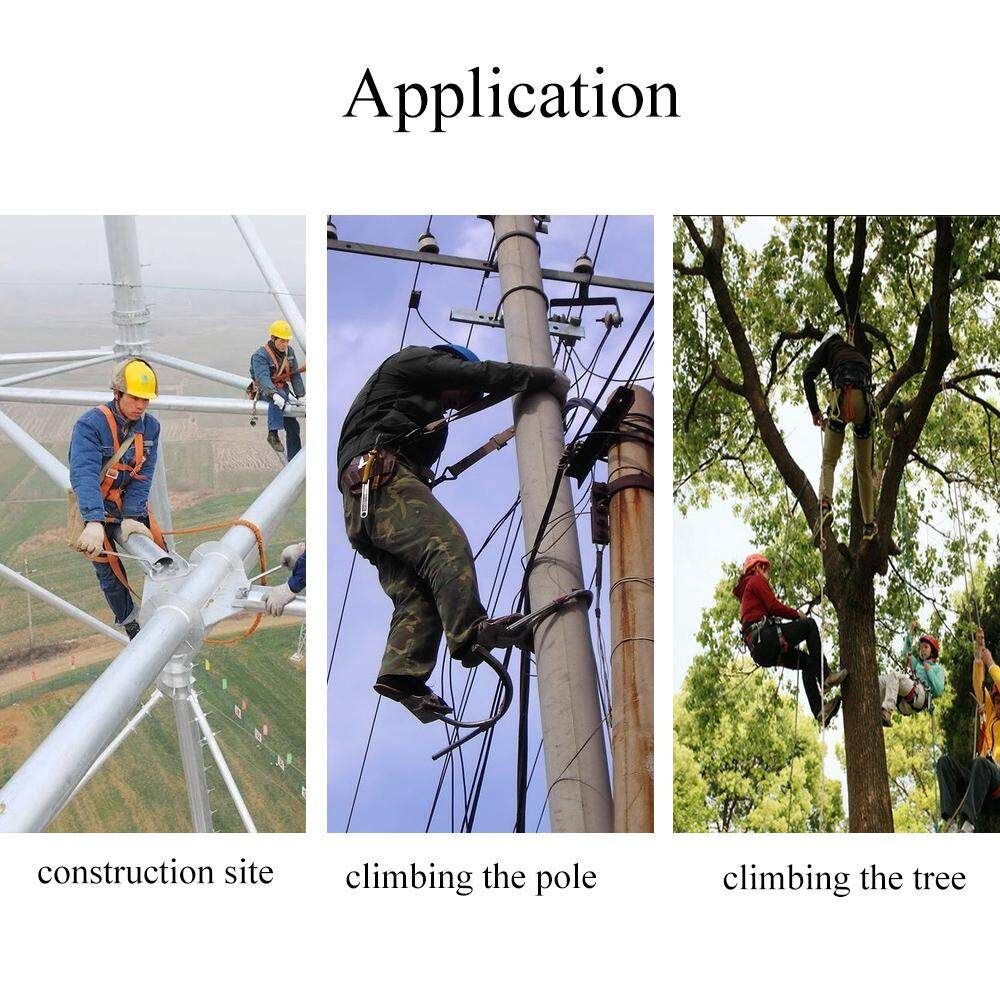 Tree Climbing Sets Climbing Spikes Sharp Claws W/ Safe Belt & Ropes Army Green