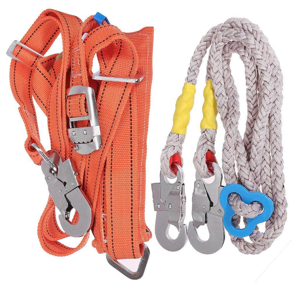 Tree Climbing Sets Climbing Spikes Sharp Claws W/ Safe Belt & Ropes Army Green