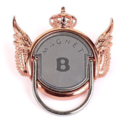 Gold Rose Magnet Crown Wings Ring Phone Holder