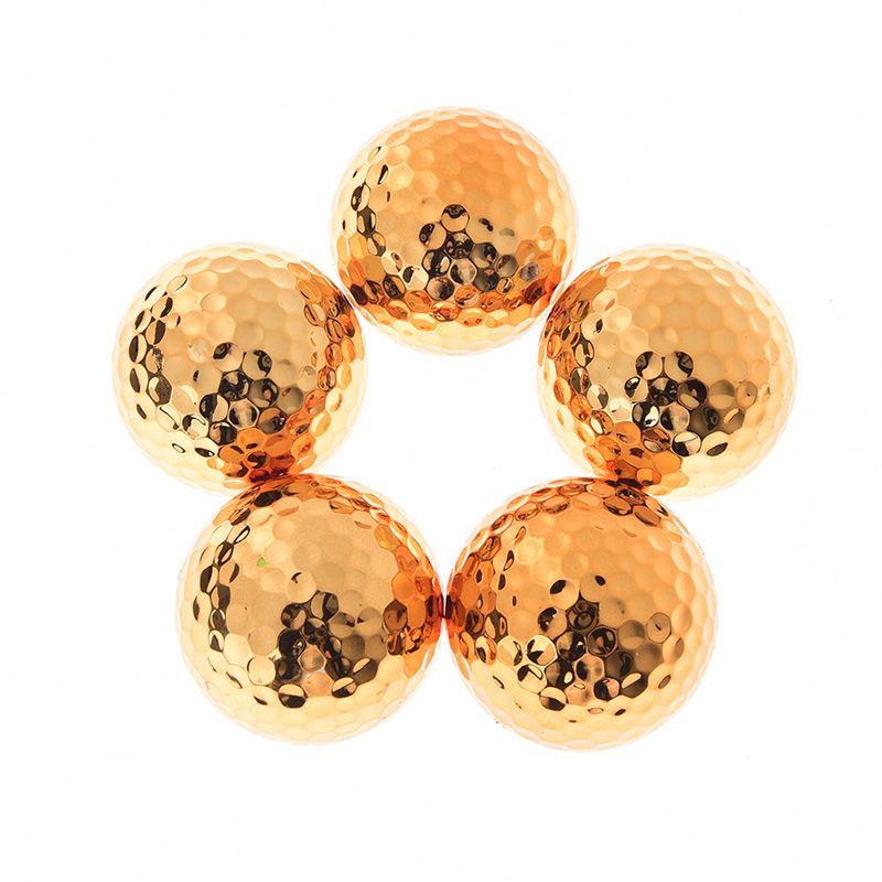 High Quality Plated Golf Ball Durable Construction Fancy