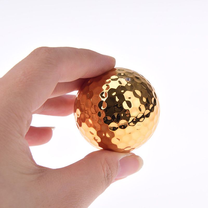 High Quality Plated Golf Ball Durable Construction Fancy