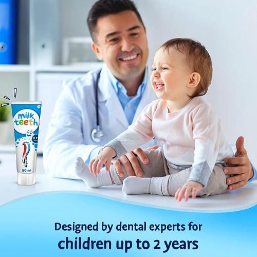 Baby Toothpaste, Milk Teeth, 0-2 Years, 50ml X 12 Pieces