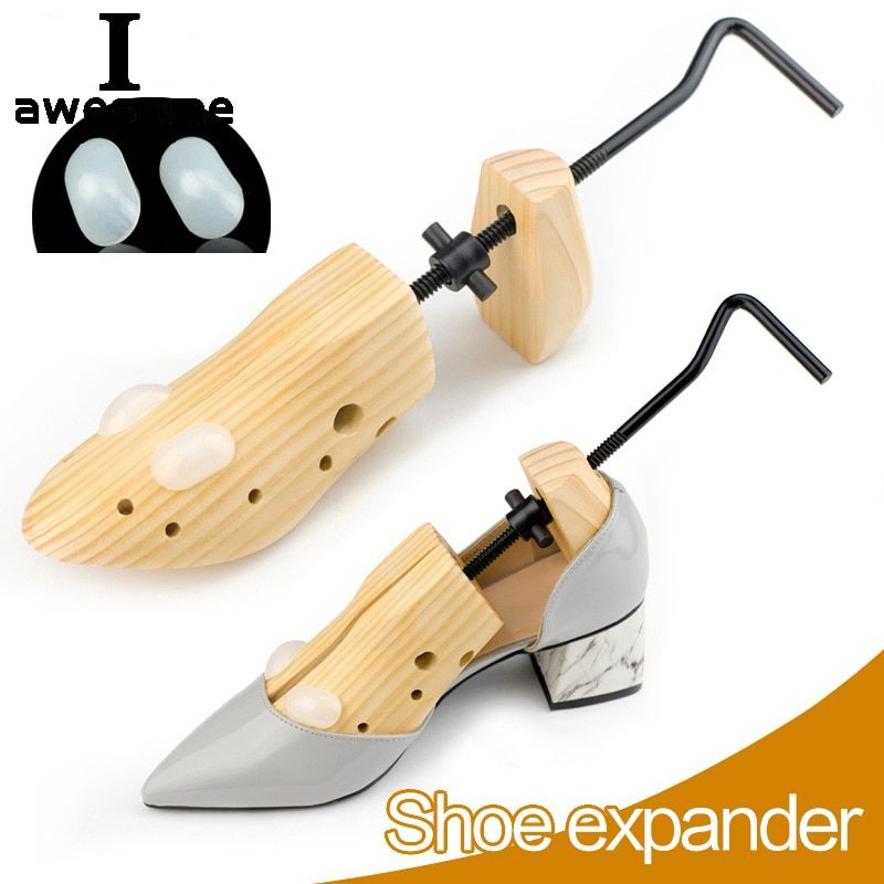 1 Piece Wood Wooden Shoe Trees Adjustable Shape For Women And Men Shoes Tree Professional Shoe Stretchers Pumps Boots Expander