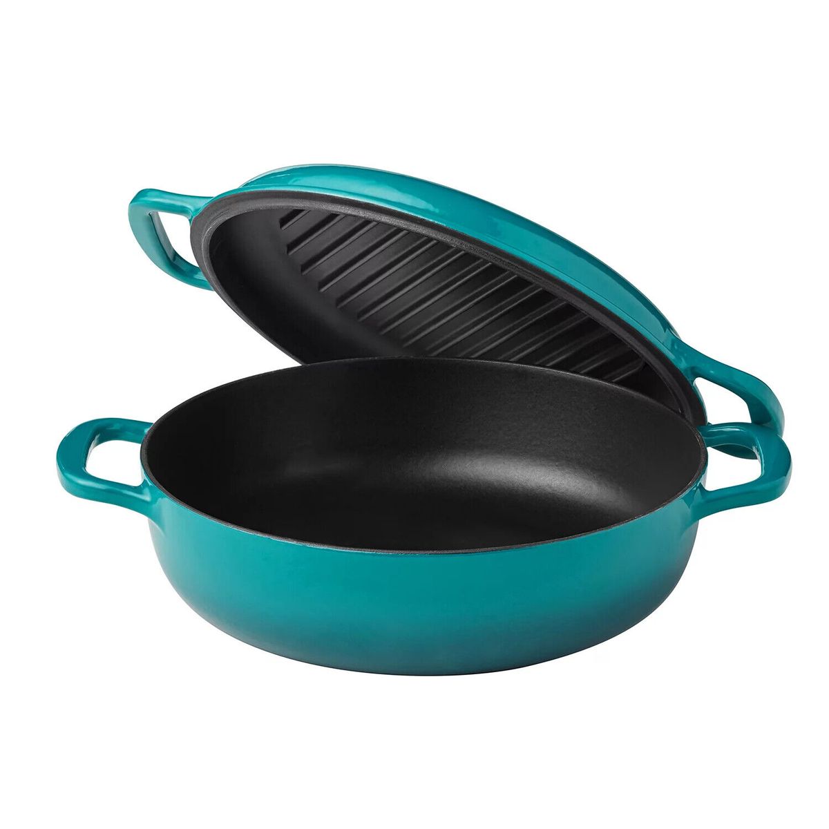 3-Piece Enamel Cast Iron Set  - Green