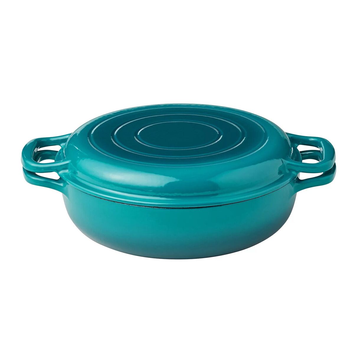 3-Piece Enamel Cast Iron Set  - Green
