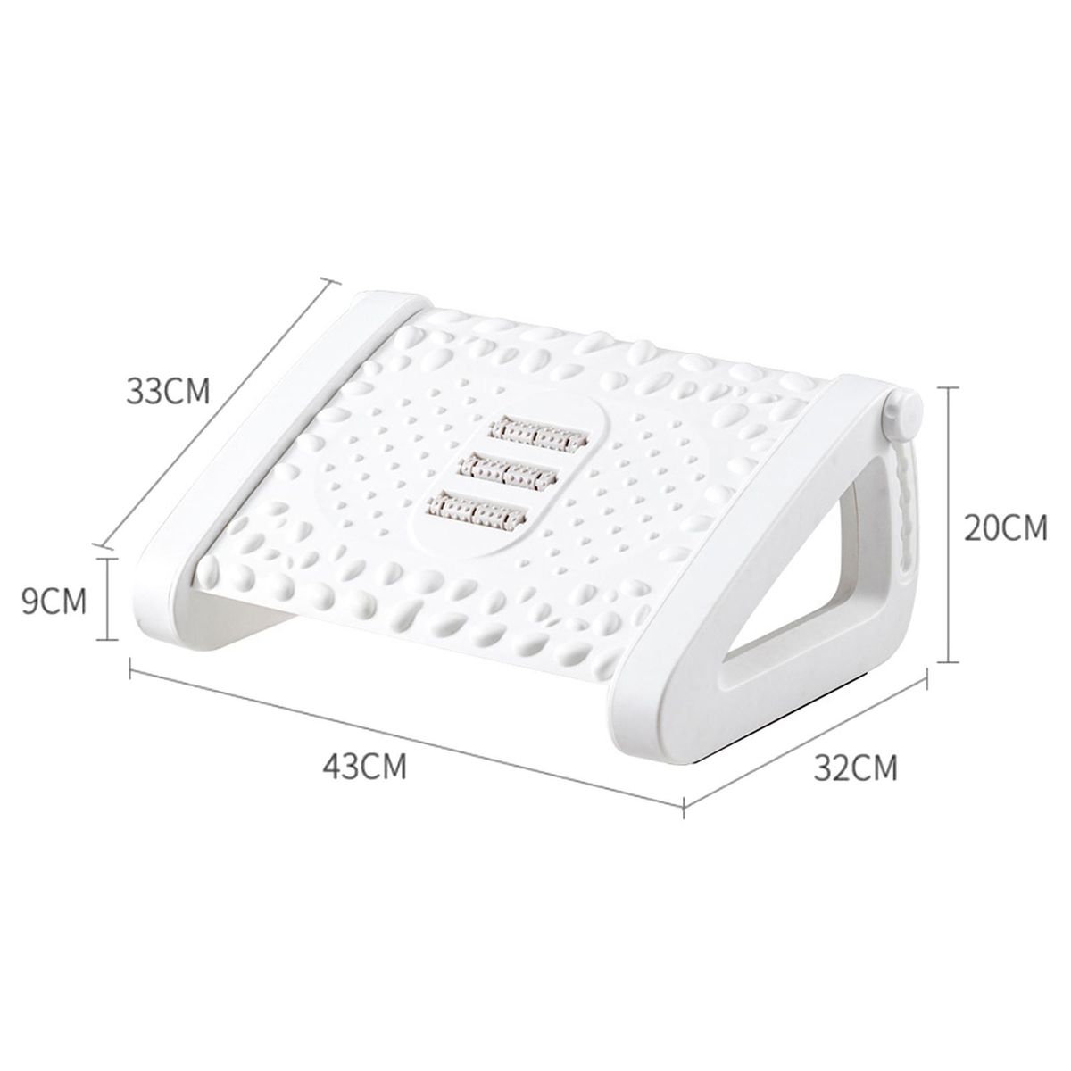 Tilted Foot Rest-- Thicken  Improved Posture With White1
