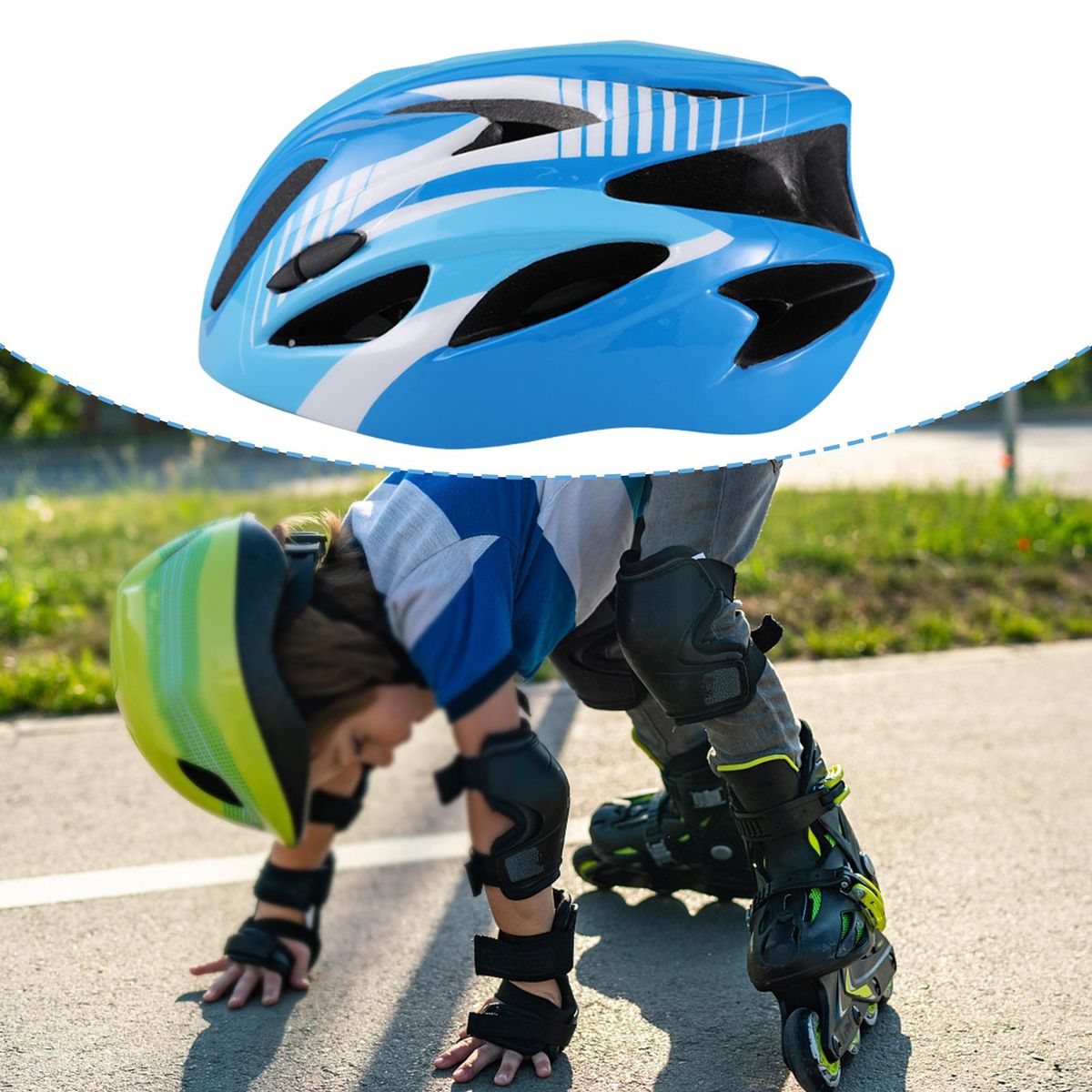 Kids Bike   Accessories Detachable Pad Blue