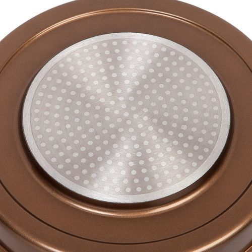 Maker Round Non-Stick Steam Grill Pan - Bronze