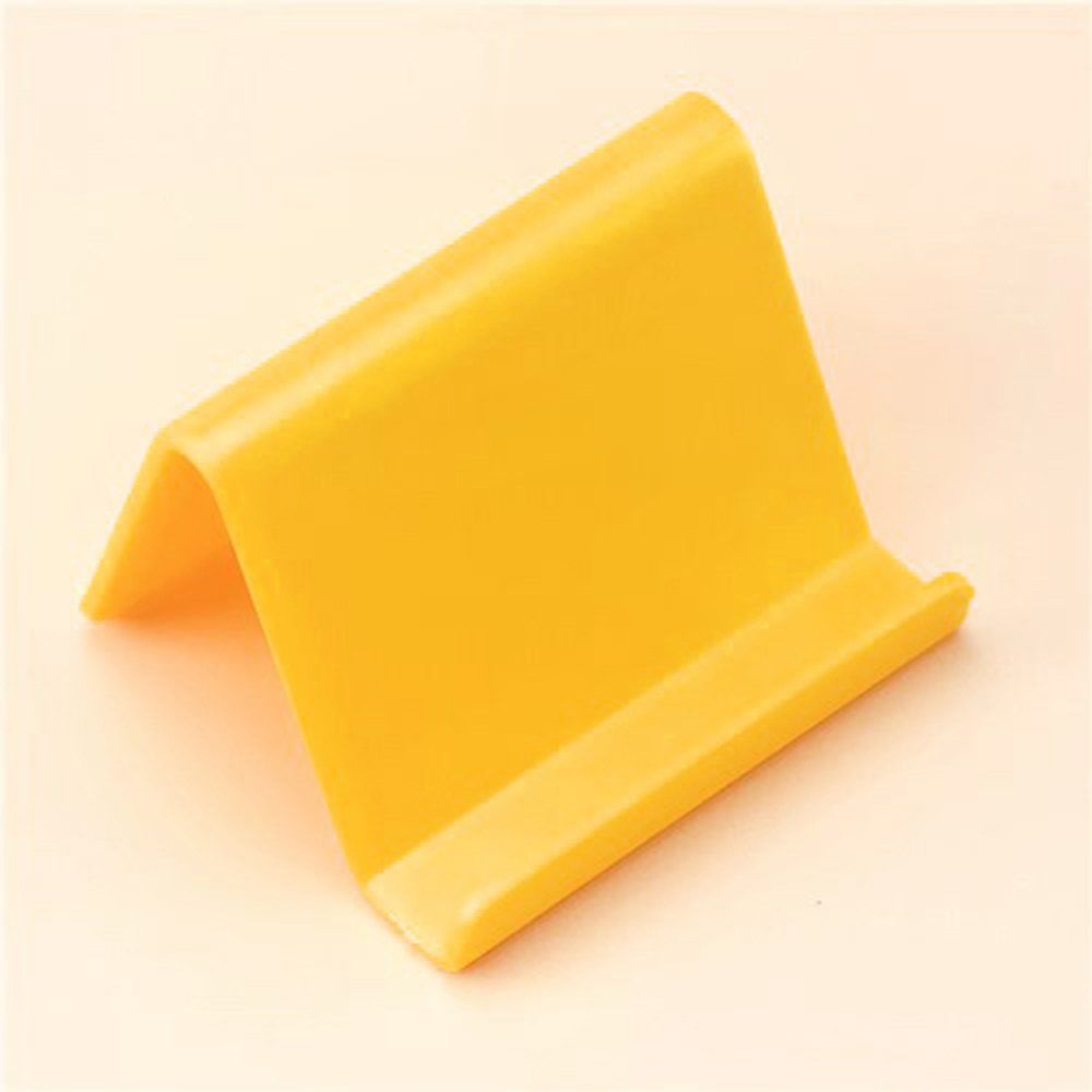 Portable Business Card Holder Mobile Phone Lazy Yellow