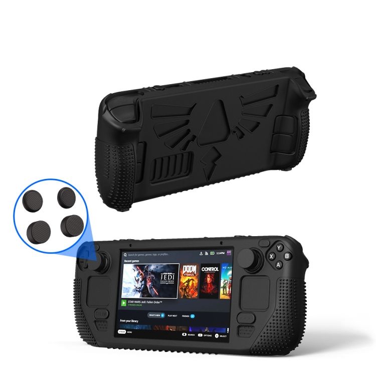 For Steam Deck V V4-1 Handheld Console Dustproof Case V4-1Black)