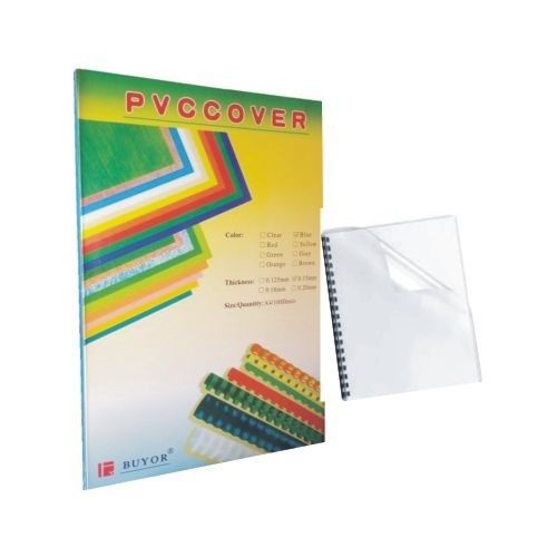 Spiral Binding Transparent PVC Cover - A Pack Of 100 Pieces