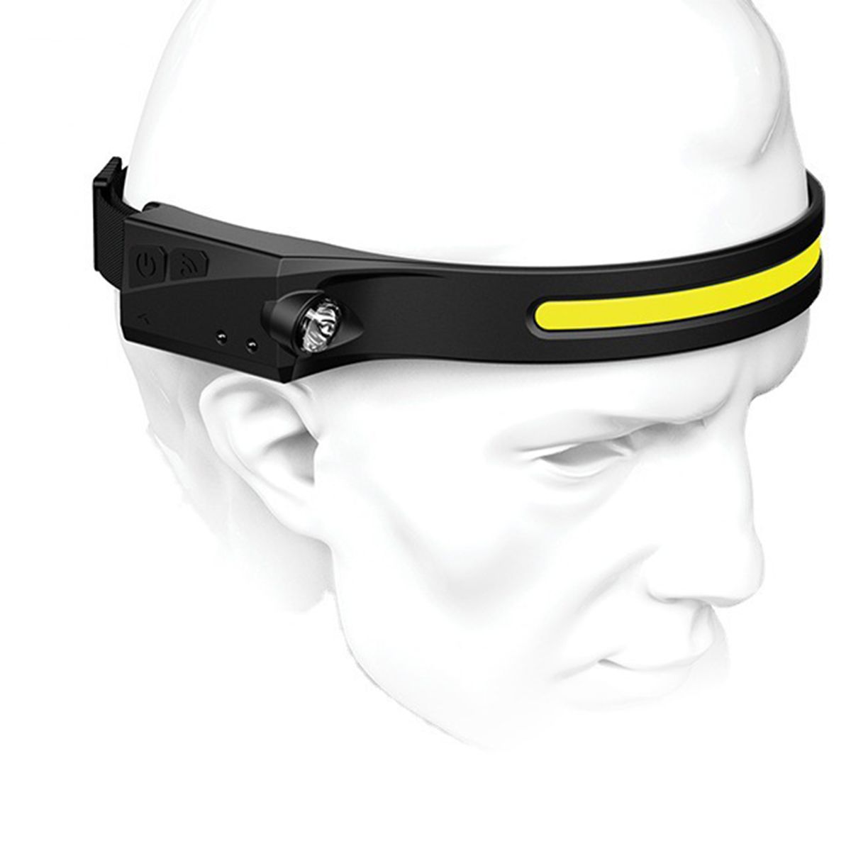 USB Rechargeable Headlamp Lightweight Super Bright LED