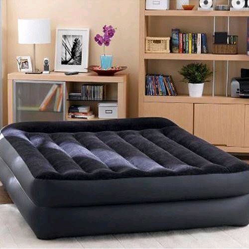 Inflatable Queen Size Airbed With In-built Electric Pump