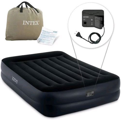 Inflatable Queen Size Airbed With In-built Electric Pump