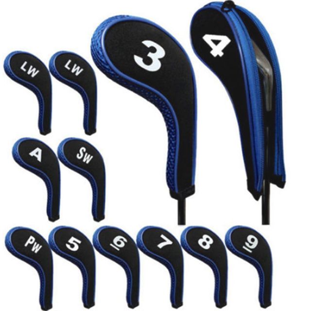 12pcs/set Rubber Neoprene Golf Club Iron Head Covers Golf 3