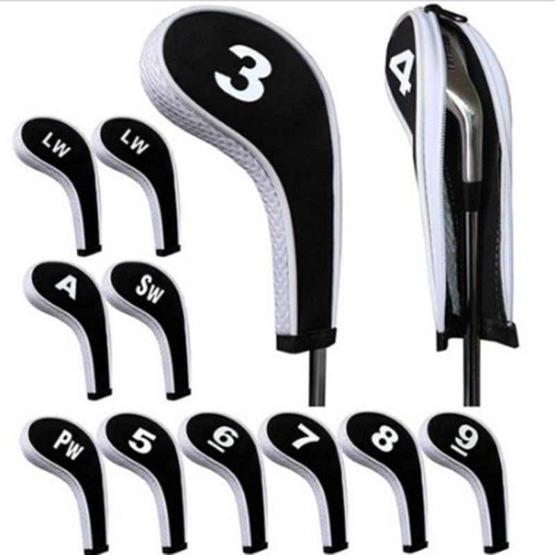12pcs/set Rubber Neoprene Golf Club Iron Head Covers Golf 3