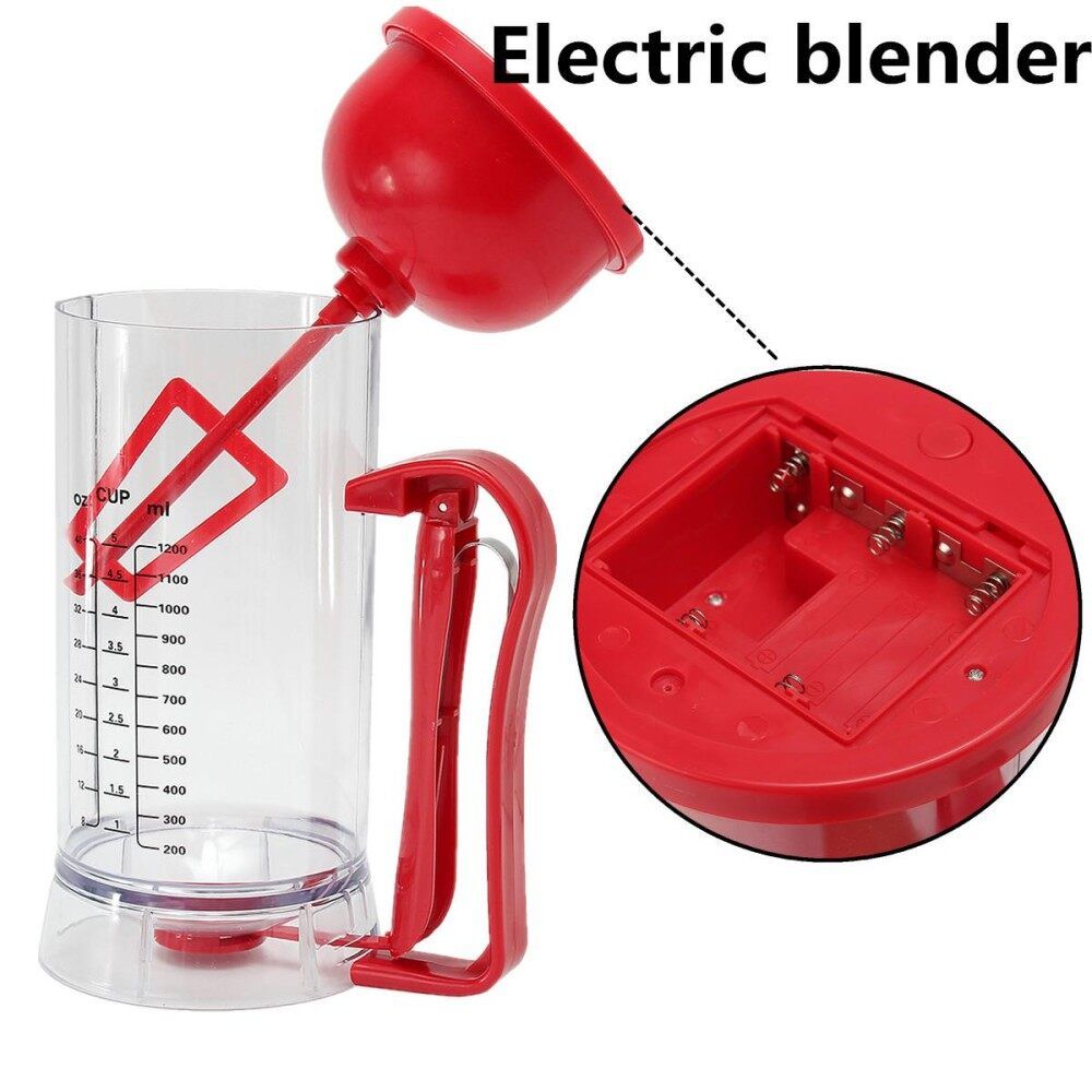 Cordless Electric Pancake Cupcake Waffles Batter Mixer Dispenser Maker Machine