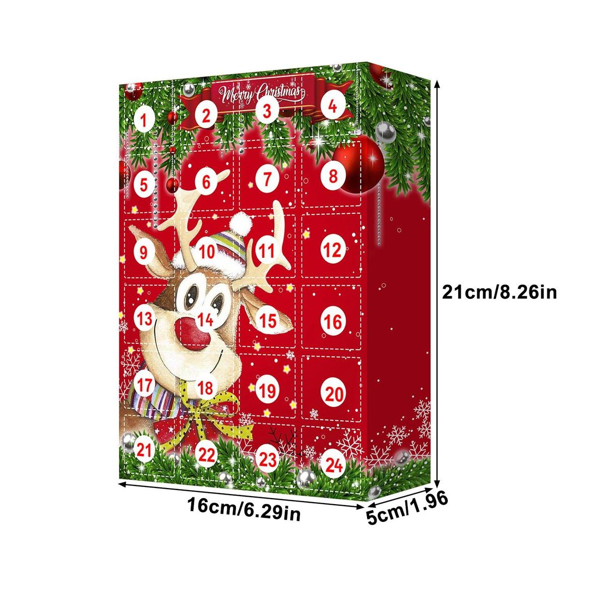 Christmas Advent Calendars Keychain Ornaments Decoration Christmas Gift 24 Days Countdown Novelty Gift Surprise for Kids