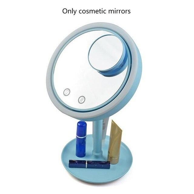 MAKEUP MIRROR With FAN And BUILT-IN LIGHT- BLUE