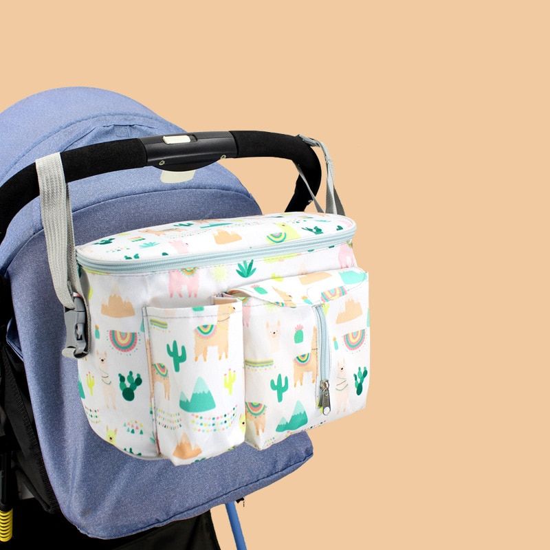 Sac De Rangement Pour Poussette De Bebe, Sac a Dos De Voyage Pour Maman, Sac a Couches, Porte-bouteille, Accessoires De Landau 31x15x20cm A4