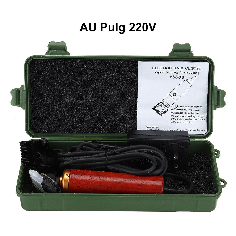 200W Electric Shearing Shear Clippers Shears Sheep Goat Animal Trimmer Farm Machine Clipper+2 X Limit Comb+ Brush+ Box AU Plug 220V