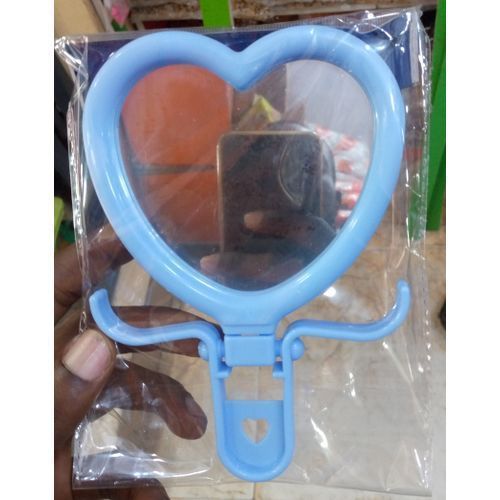 Ladies Modern Hand Held Love Shape Mirror  Dresser Gift