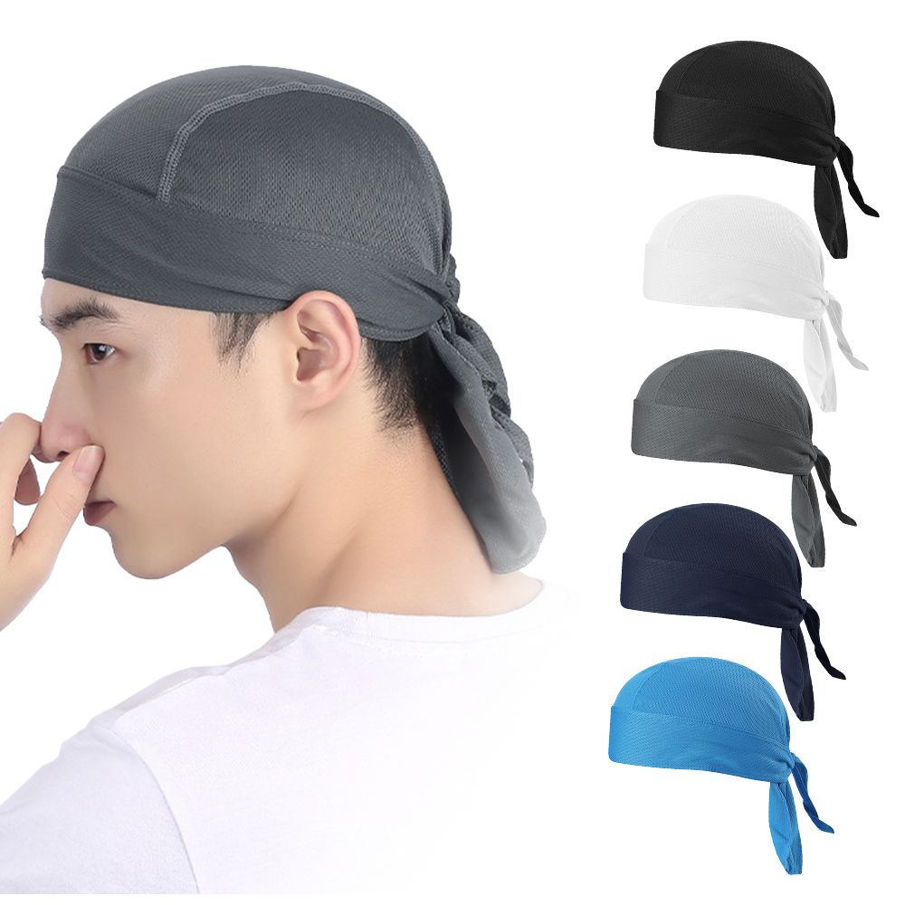 Bicycle Sweat-wicking Cap Beanie Hat Cycling Headscarf Black