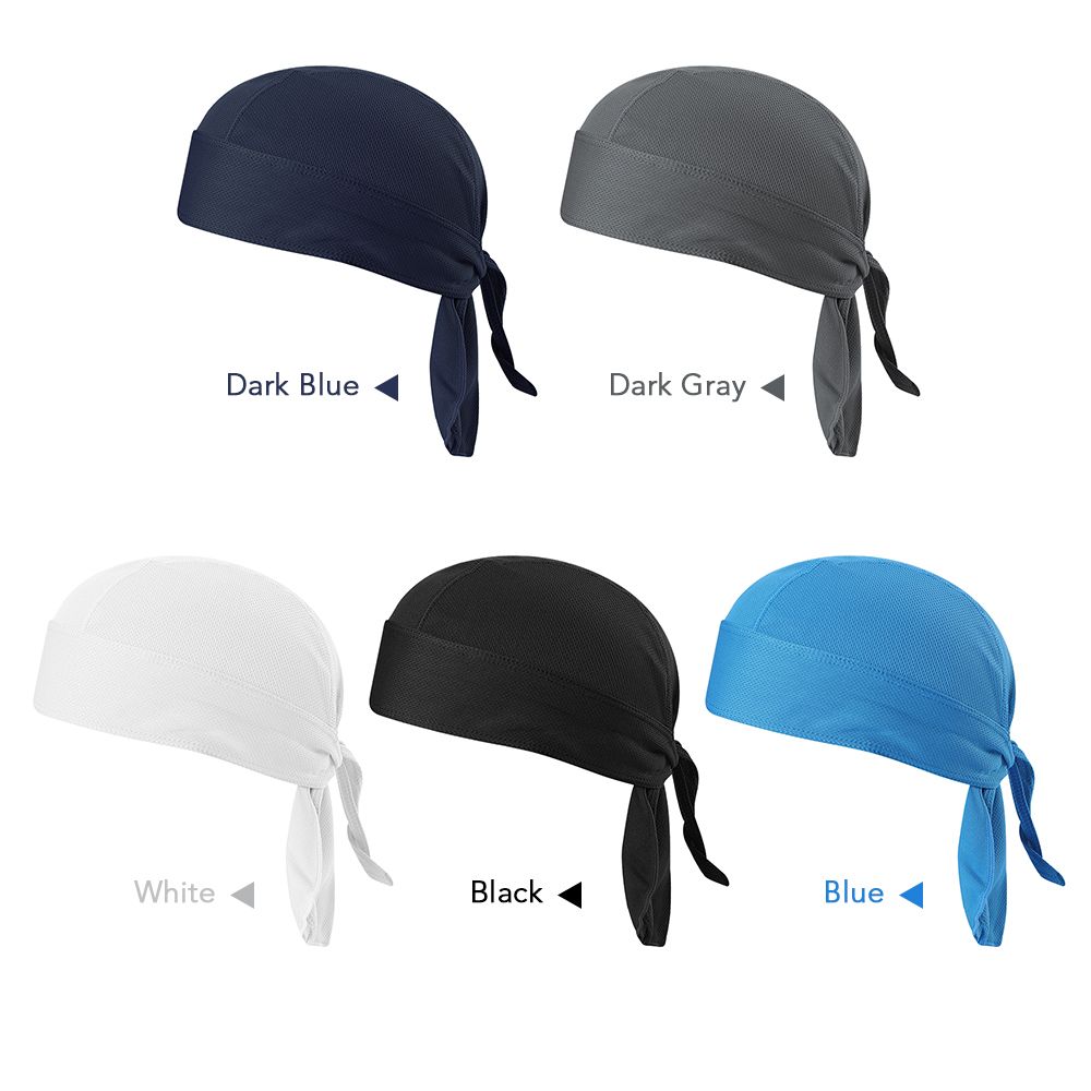 Bicycle Sweat-wicking Cap Beanie Hat Cycling Headscarf Black