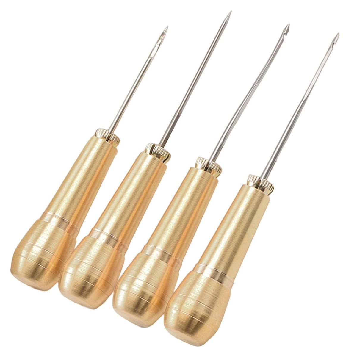 4Pcs Sewing Awl With Copper Handle Sewing Tools Canvas