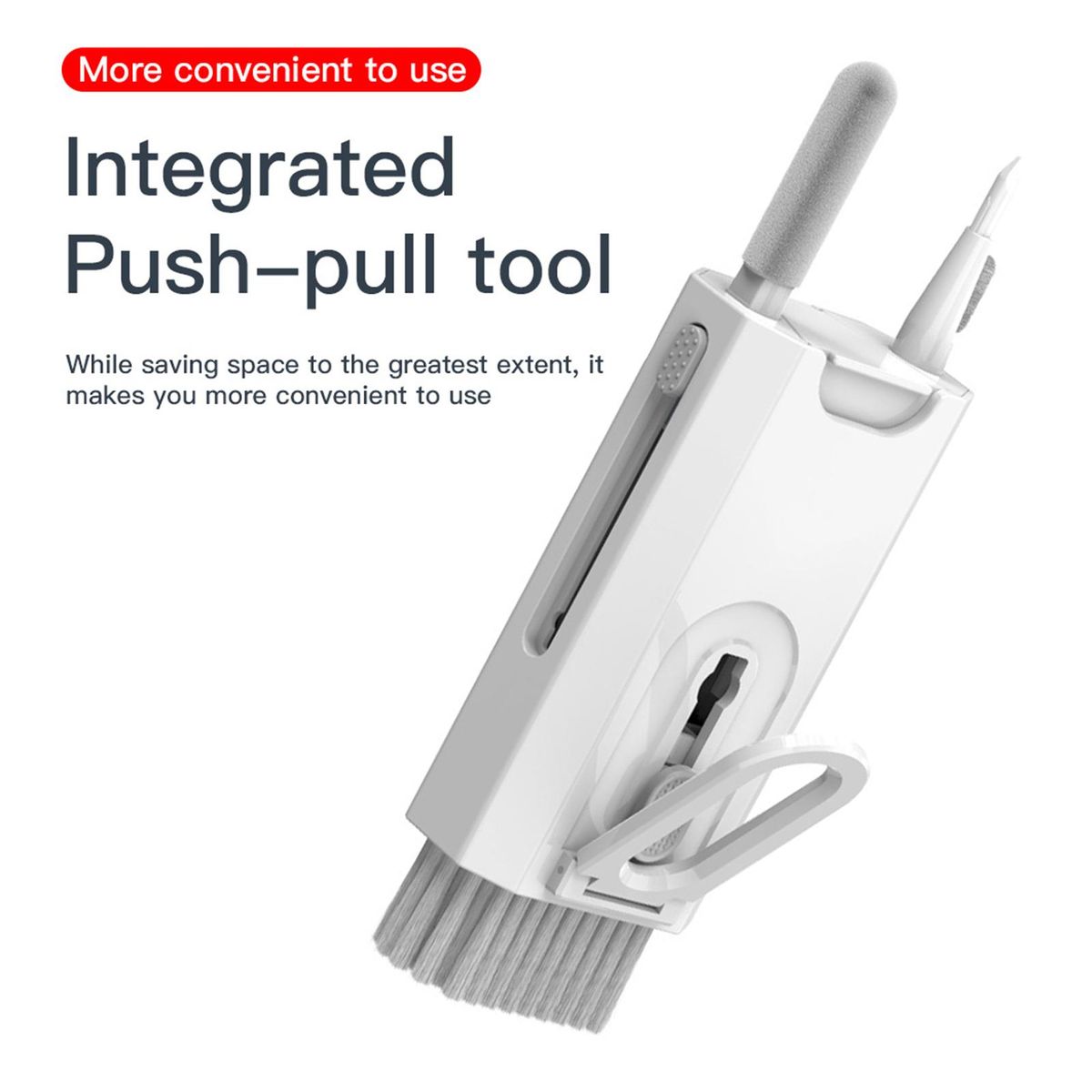 Cleaning Pen Earphone Cleaner Brush Kit Phone Holder White